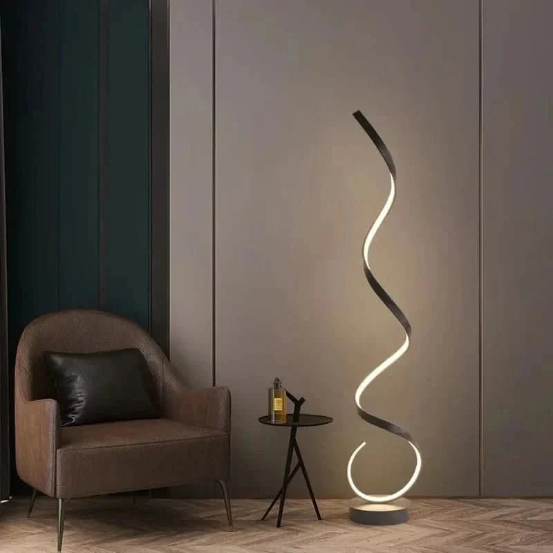 Istanbul LED Spiraal Vloerlamp Energiebesparende Verlichting, Elegante Ontwerp