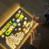 GlowSketch Creatief LED Tekenbord | Uitwisbaar kindertekenbord met nachtlampje