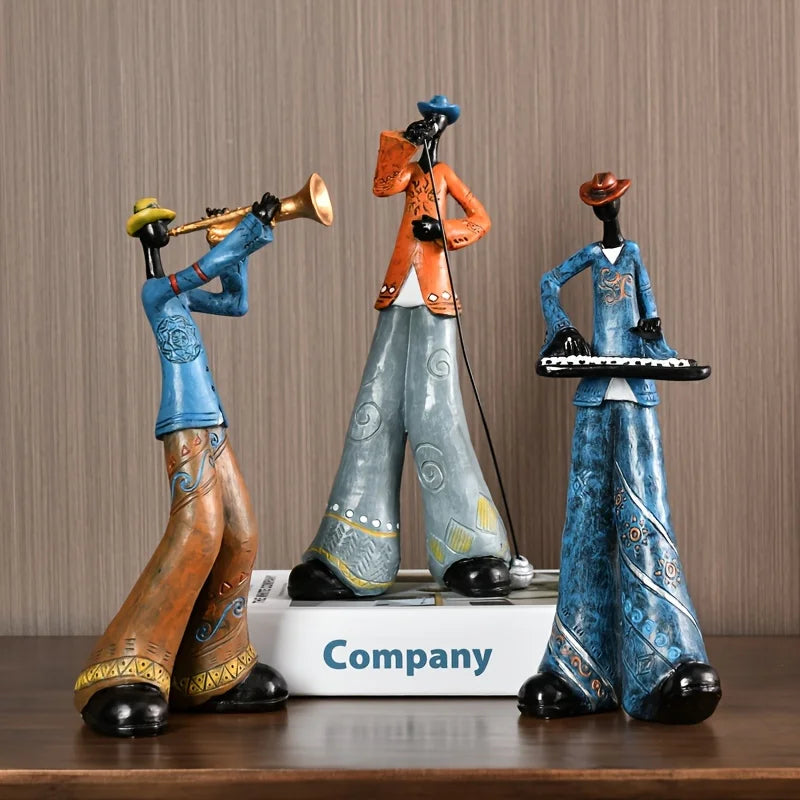 Jazzmuzikant Harsstandbeeld Muziekdecor