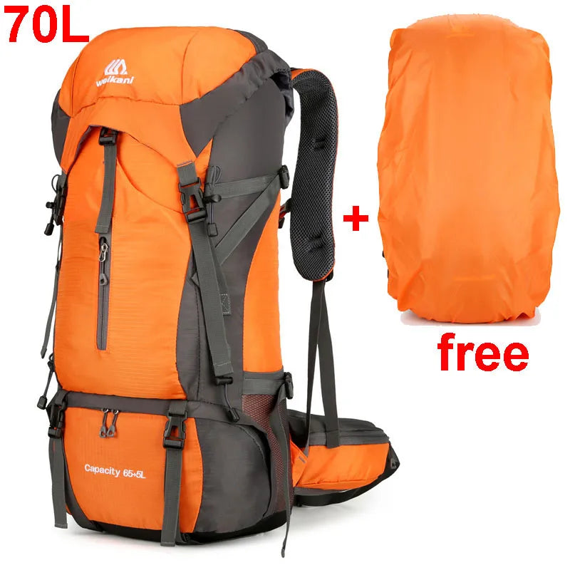 Alpivento 70L Trekkingrugzak | Waterdichte Campingrugzak met Regenhoes | Grote Outdoor Rugzak voor Wandelen, Bergbeklimmen en Reizen  Merk: