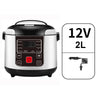 CulinaryElegance Luxe Mini Rijstkoker | Veelzijdige 12V/24V voedselstomer voor soepen, pap en maaltijden onderweg, perfect voor gebruik in auto en vrachtwagen met een capaciteit van 1L/2L.
