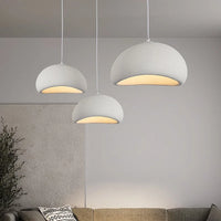 Hangende LED plafondlamp in wabi-sabi stijl