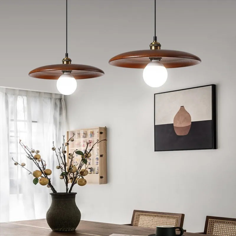 Virena - Nordic Minimalistische Houten LED Hanglamp