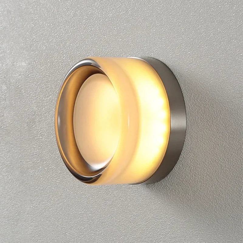 LustreLume Designer wandlamp | Moderne ronde verlichting voor slaapkamers en gangen