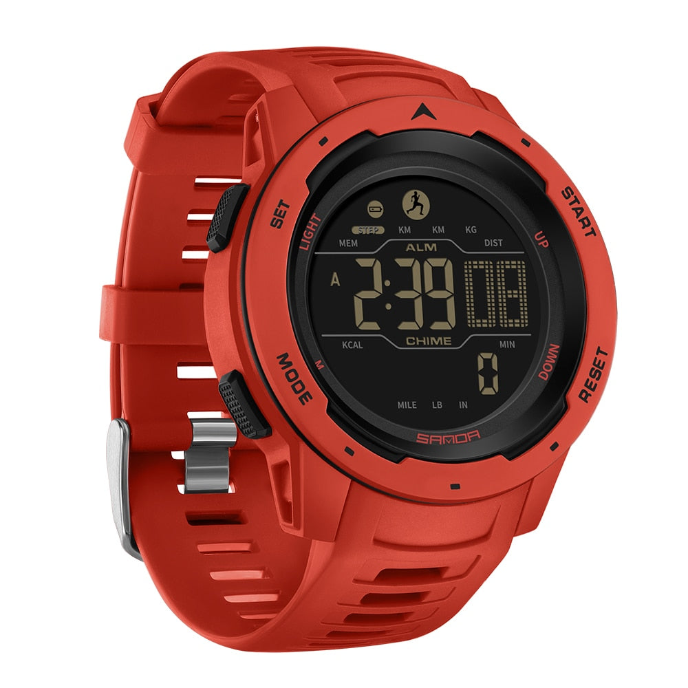 Waterdichte Militaire Stappenteller Digitale Horloge