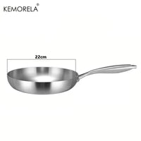 Skanto | Professionele Kookpan - 304 RVS, 2MM dik 5-laags Stalen pan & Kookpan