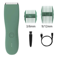 GroomLux Elite Lichaamshaar Trimmer | Precisie elektrische scheermes met vervangbare keramische messen voor een soepele, waterdichte verzorgingservaring.