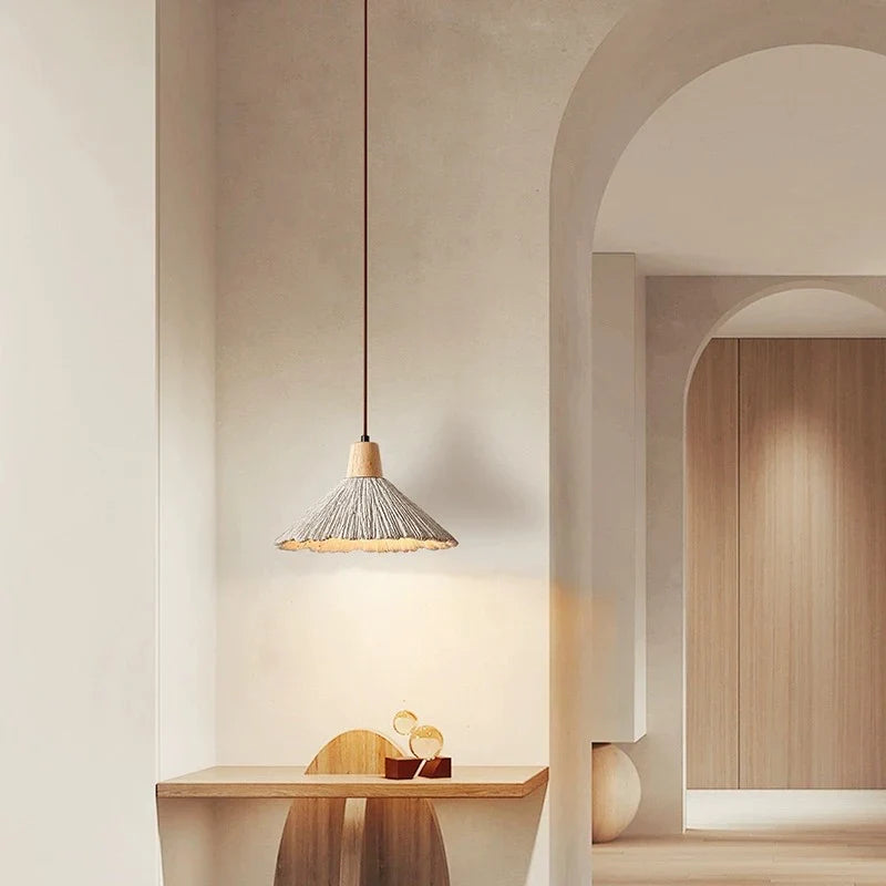 Crème Retro Wabi-Sabi LED Hanglamp