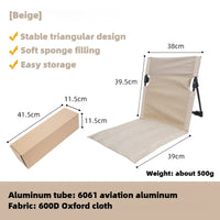 TREKASE Camping Opvouwstoel | Ultralicht & weerbestendig | Aluminiumframe | Gevoerd voor extra comfort | Snel op te zetten