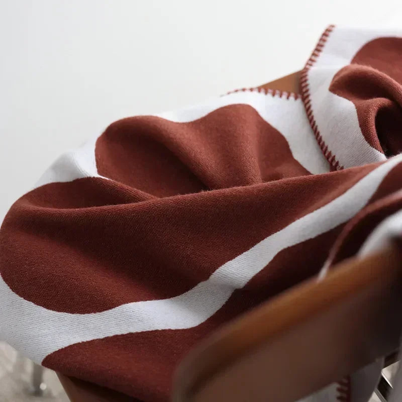 NordLuxe | Jacquard Woondeken | Imitatie Kasjmier | Zacht & Warm | Sofa-deken & Beddeken in Noordse Stijl