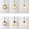 GlacioGlow Retro Glazen Bolarmatuur | Elegant postmodern bedlampje voor warme sfeerverlichting