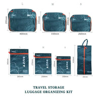 Packavio Reisorganizer Set 7-delig | Koffer-tassen voor kleding & schoenen | Ruimtebesparend & Waterafstotend