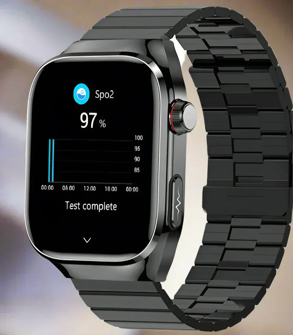 Unisex Smartwatch met ECG Gezondheidsmonitoring Bluetooth AMOLED Scherm
