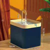 Ultra-stille huisdieren waterfontein met intelligente filtratie - 1,5 l roestvrij staal