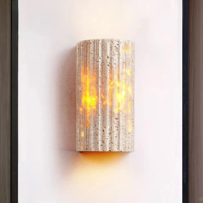 Solaro Travertine Tuin Buitenwandlamp