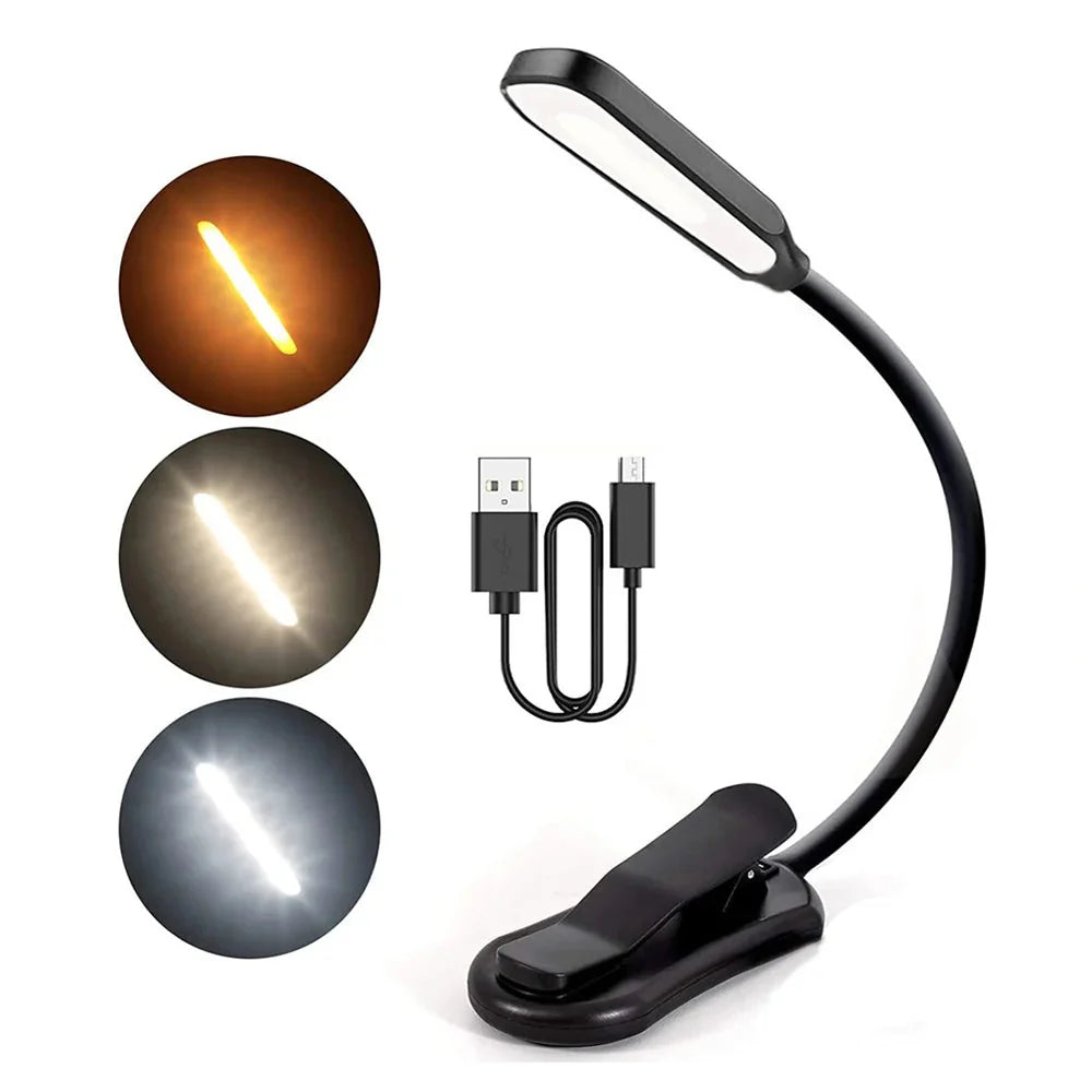 LumiLeaf 7 LED Leeslamp | Oplaadbaar via USB | 3 Kleurtinten & 9 Helderheidsniveaus | Flexibel & Oogvriendelijk