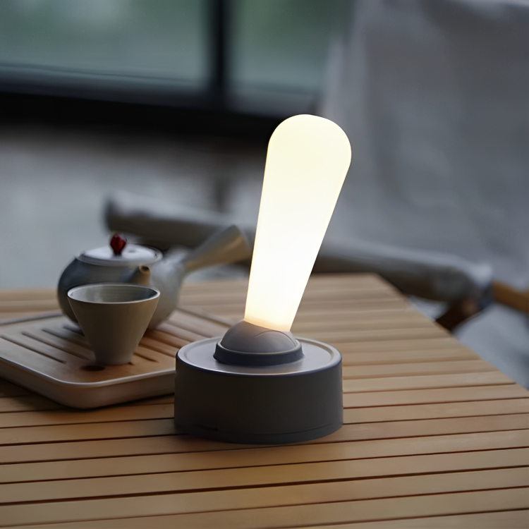 Nachttafellamp & Accu Tafellamp | LED Dimbare Vloerlamp in Modern Joystick-Design | GlowDo