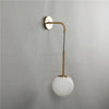 GlacioGlow Retro Glazen Bolarmatuur | Elegant postmodern bedlampje voor warme sfeerverlichting