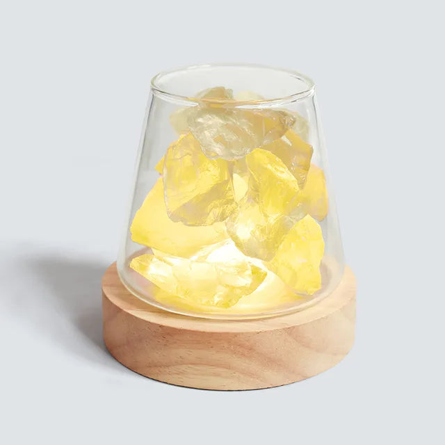 Himalaya Zoutlamp - Kristallen Nachtlicht & etherische olie diffuser