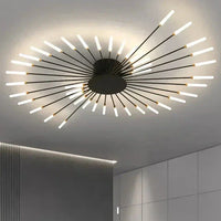 Moderne LED plafondlamp - minimalistisch design in zonnestraal stijl