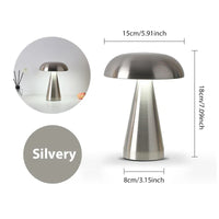 LumoShroom Tafellamp | Retro Paddenstoel-Design | LED & Dimbaar | Oplaadbaar
