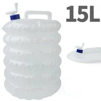 AquaEssence Luxe Opvouwbare Watercontainer | Veelzijdige 5L-15L opvouwbare fles voor moeiteloze hydratatie tijdens buitenavonturen