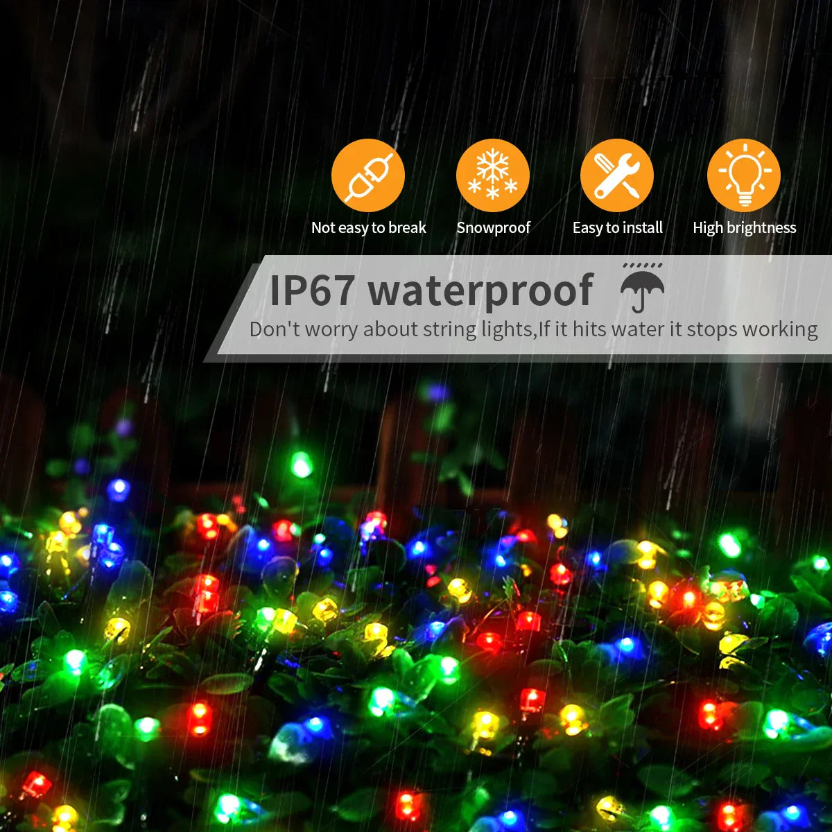 LuminaraX | Buiten LED-lampjesketting 24V | 8 verlichtingsmodi | Waterdicht IP65 | 10–100 m | Voor tuin, huis en kerstdecoraties