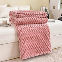 Caelidra - Geruite Zachte Fluwelen Deken Warm Knusse Plaid voor Bank en Bed