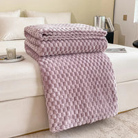 Caelidra - Geruite Zachte Fluwelen Deken Warm Knusse Plaid voor Bank en Bed
