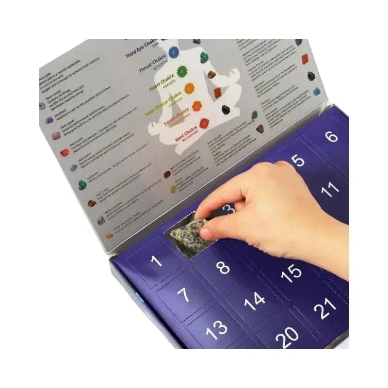 Kristallenjuwelen – Magische Edelsteen Adventskalender Met 24 Natuurlijke Kristallen