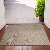 Nivara - 3D Groove Deurmat van Slijtvast Polyester met Antislip voor Binnen en Buiten