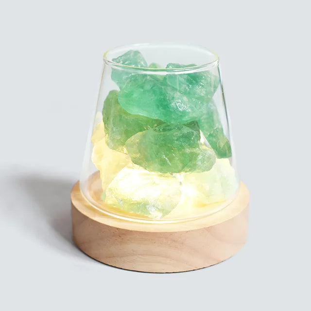 Himalaya Zoutlamp - Kristallen Nachtlicht & etherische olie diffuser