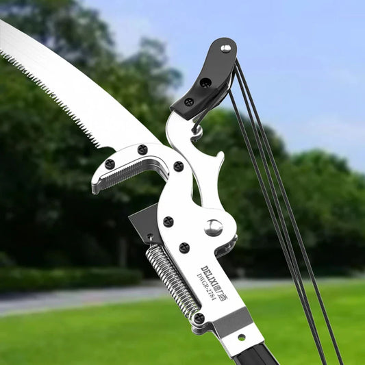 SkyCut Hoogtakschaar | Telescoop Bomenzaag met Touwsysteem | SK5-Stalen Mes | Voor Fruitbomen & Hoge Takken