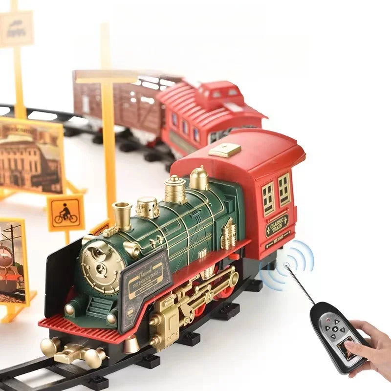 Skanto | Afstandsbediend Elektrisch Treinset | Klassieke Stoomlocomotief met Licht