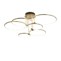 Moderne LED-lamp met ringen – plafondlamp in geometrische vorm