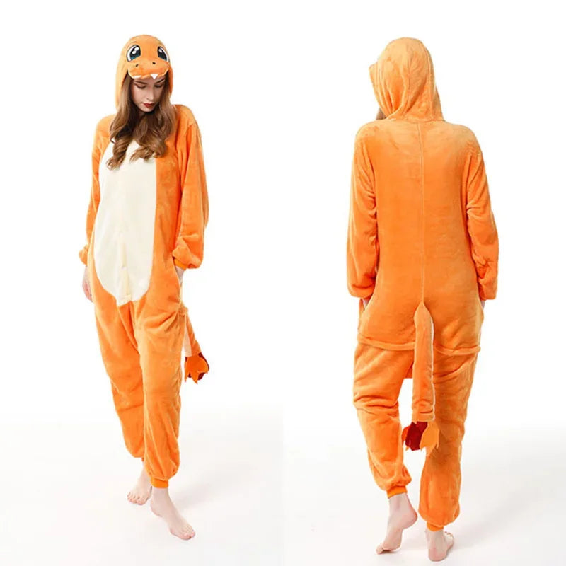 EliteCosplay Charizard Kigurumi Jumpsuit | Luxe anime-geïnspireerde onesie voor Halloween en feestelijke gelegenheden, perfect voor mannen, vrouwen en kinderen.