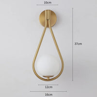 LumiSphere G9 LED Wandlamp | Moderne matglazen wandarmatuur voor slaapkamers, balkons en gangen