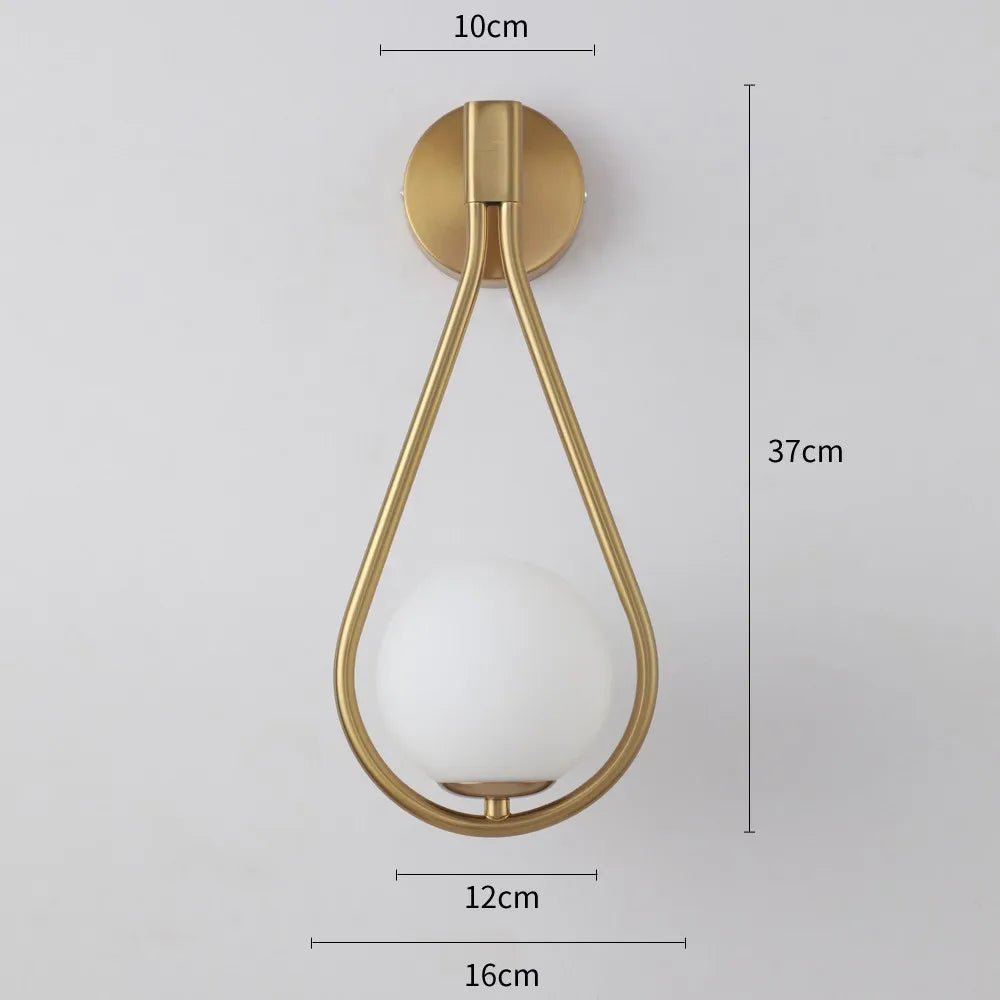 LumiSphere G9 LED Wandlamp | Moderne matglazen wandarmatuur voor slaapkamers, balkons en gangen