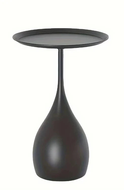 Ariessa - Mobiele Ronde Bijzettafel met Licht Luxe Mini Design voor Bank of Bed