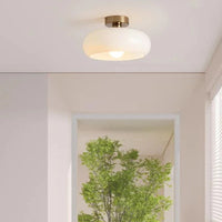 Hanglamp met opalescente lampenkap – een elegante retro Bauhaus stijl