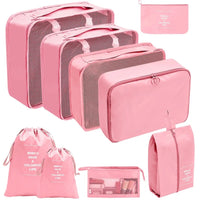PackWunder Reisorganizer Set 7/8/9/10-delig | Opvouwbare Koffer-organizer | Voor kleding, schoenen & accessoires