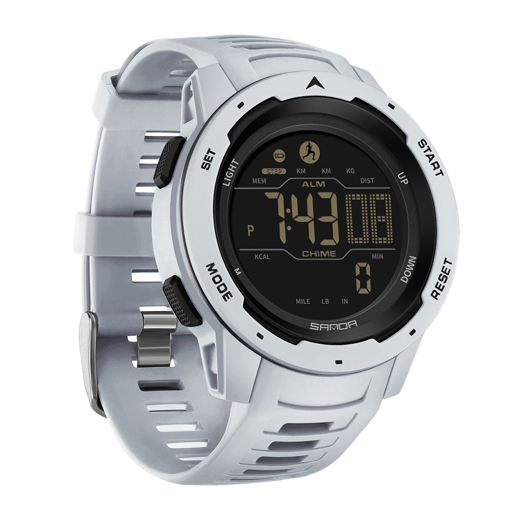 Waterdichte Militaire Stappenteller Digitale Horloge