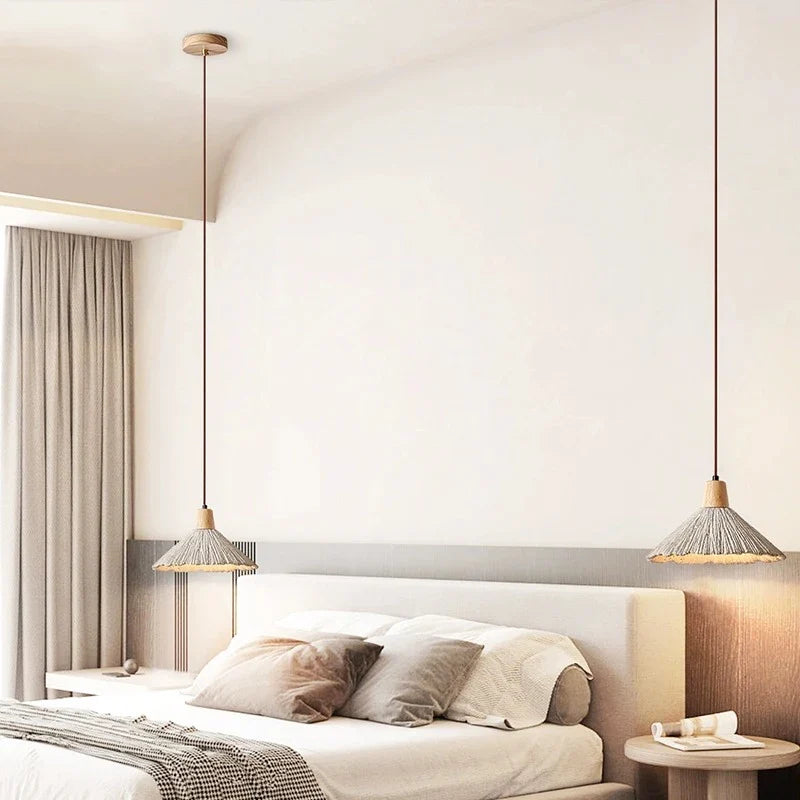 Crème Retro Wabi-Sabi LED Hanglamp