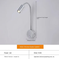 Veelzijdige LED-Wandlamp: Modern, Flexibel, Perfect om in Bed te Lezen