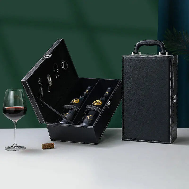 Luxe Wijnkoffer - Stijlvolle Opslag voor Wijn en Accessoires