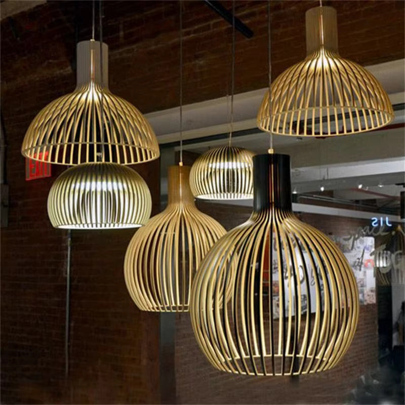 Natura Orb Hanglamp – Organisch Houten Ontwerp voor Gezellige Interieurs