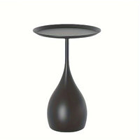 Ariessa - Mobiele Ronde Bijzettafel met Licht Luxe Mini Design voor Bank of Bed