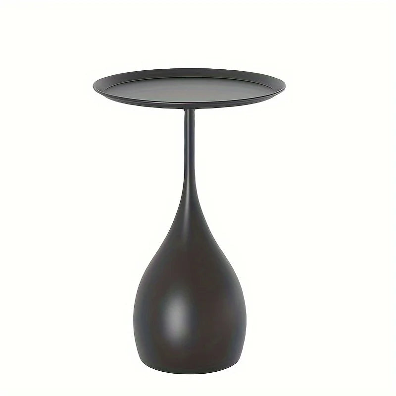 Ariessa - Mobiele Ronde Bijzettafel met Licht Luxe Mini Design voor Bank of Bed