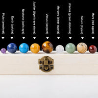 GalaxyGem | Decoratief zonnestelsel met natuurlijke edelsteenbolletjes