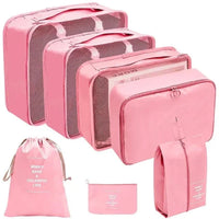 PackWunder Reisorganizer Set 7/8/9/10-delig | Opvouwbare Koffer-organizer | Voor kleding, schoenen & accessoires